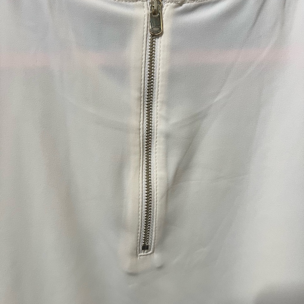 Chicos Ruffle Sleeve Tunic Solid Ruffle Tunic Cre… - image 5